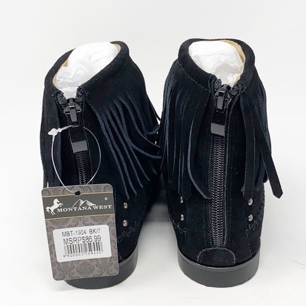 Montana West Western Booties Genuine Hair-On - Picture 6 of 14